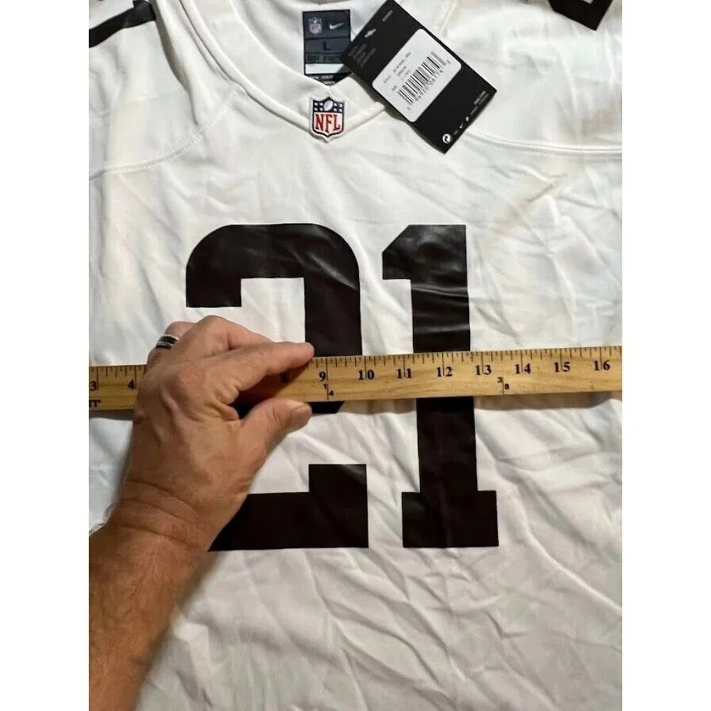 Cleveland‎ Browns Tichy #21 Nike Jersey Boys Large White Short Sleeve Pullover.